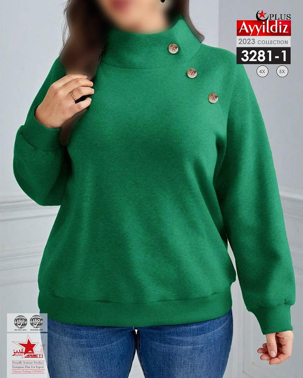 بلوز زنانه سایز بزرگ کد 3281