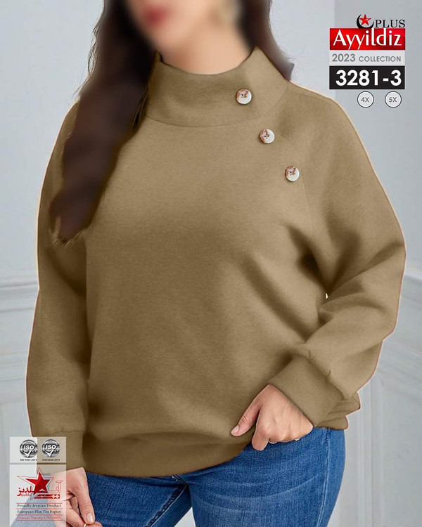 بلوز زنانه سایز بزرگ کد 3281