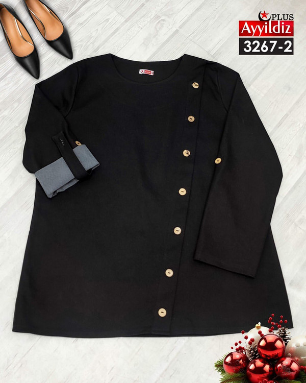 بلوز جین زنانه سایز بزرگ کد 3267