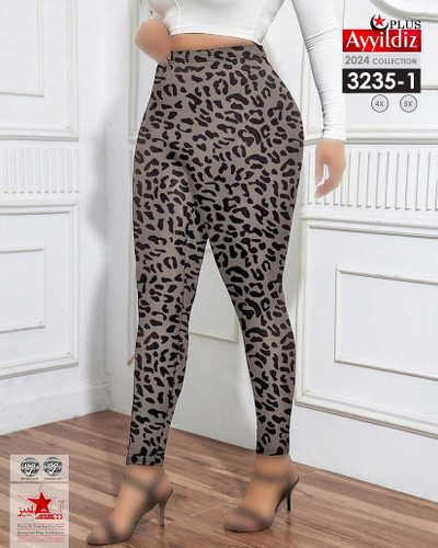 شلوار لگ زنانه سایز بزرگ کد 3235