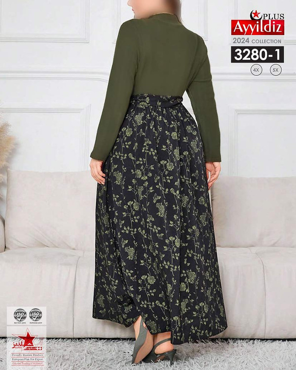 پیراهن مجلسی زنانه سایز بزرگ کد 3280