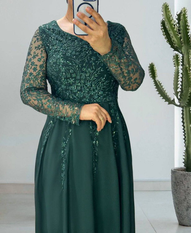 لباس مجلسی و شب ماکسی مدل پرنسا طرح شاین گل