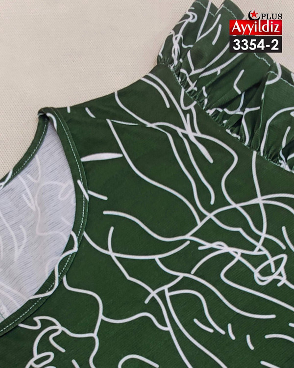 تونیک طرحدار زنانه سایز بزرگ کد 3354