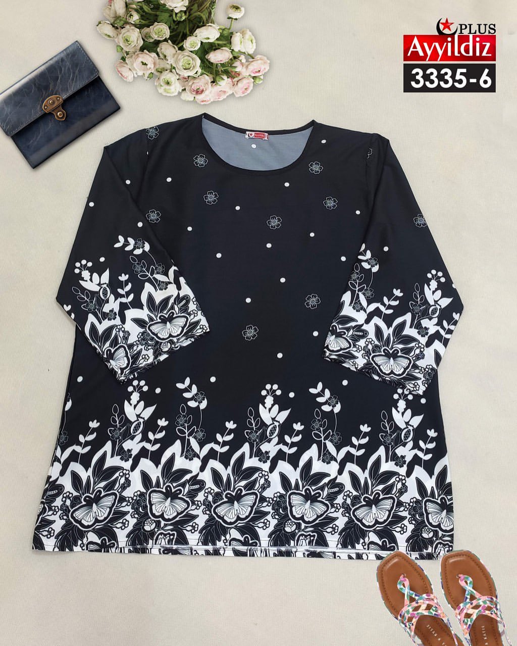 شومیز مجلسی زنانه سایز بزرگ کد 2_3335