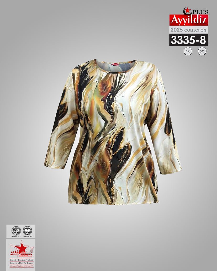 شومیز مجلسی زنانه سایز بزرگ کد5_3335