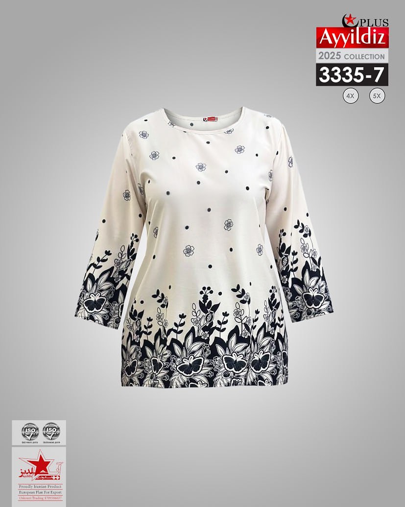 شومیز مجلسی زنانه سایز بزرگ کد5_3335