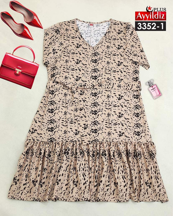 پیراهن مجلسی زنانه سایز بزرگ کد 3352