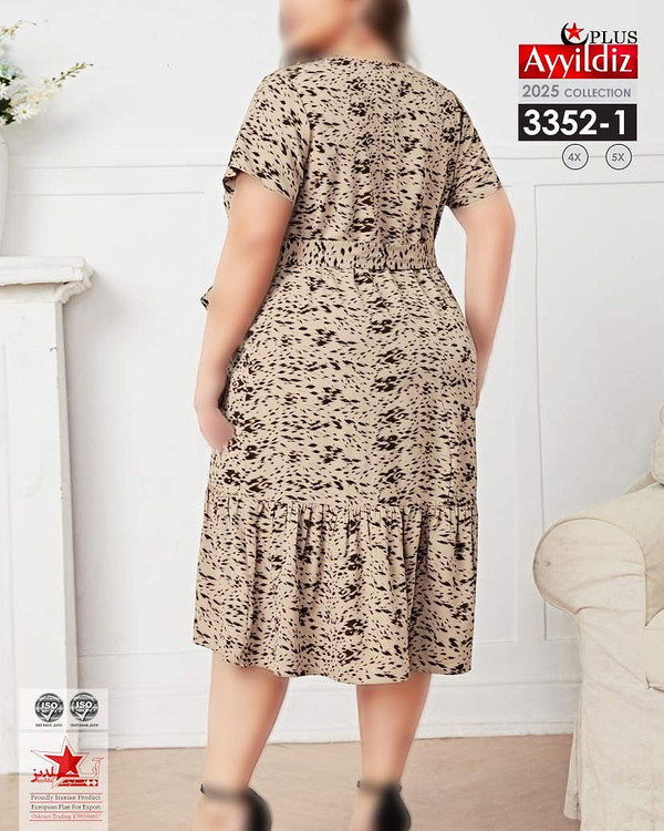 پیراهن مجلسی زنانه سایز بزرگ کد 3352