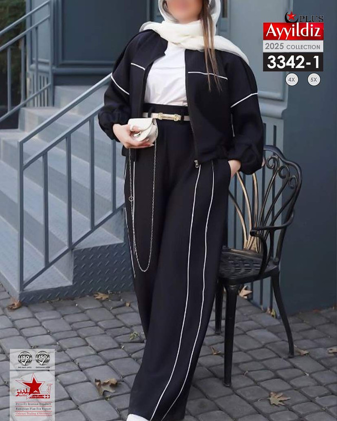 ست سیوشرت شلوار اسپورت سایز بزرگ کد 3342