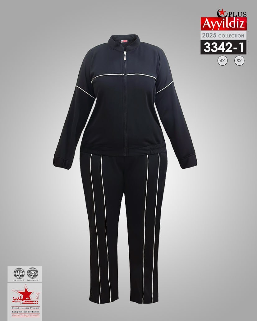 ست سیوشرت شلوار اسپورت سایز بزرگ کد 3342