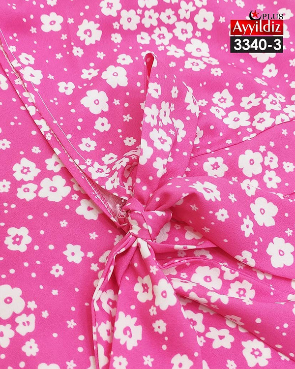 شومیز مجلسی آستین گرهی زنانه سایز بزرگ کد 3340