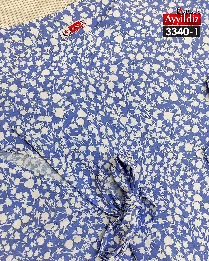 شومیز مجلسی آستین گرهی زنانه سایز بزرگ کد 3340