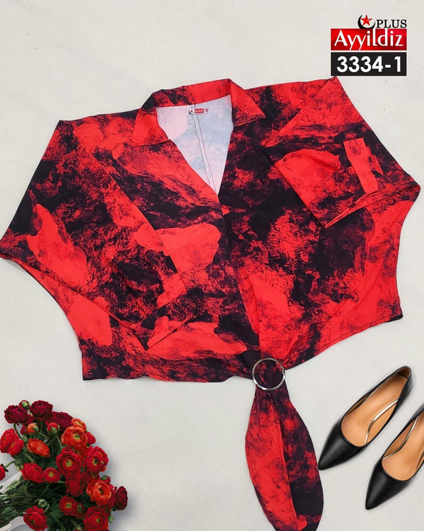 شومیز مجلسی زنانه سایز بزرگ کد 3334/1