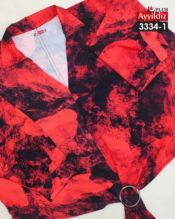 شومیز مجلسی زنانه سایز بزرگ کد 3334/1