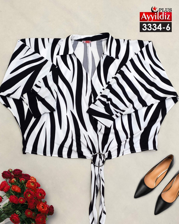 شومیز مجلسی زنانه سایز بزرگ کد 3334/1