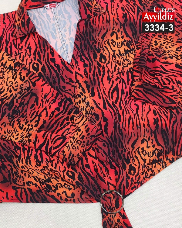 شومیز مجلسی زنانه سایز بزرگ کد 3334/2