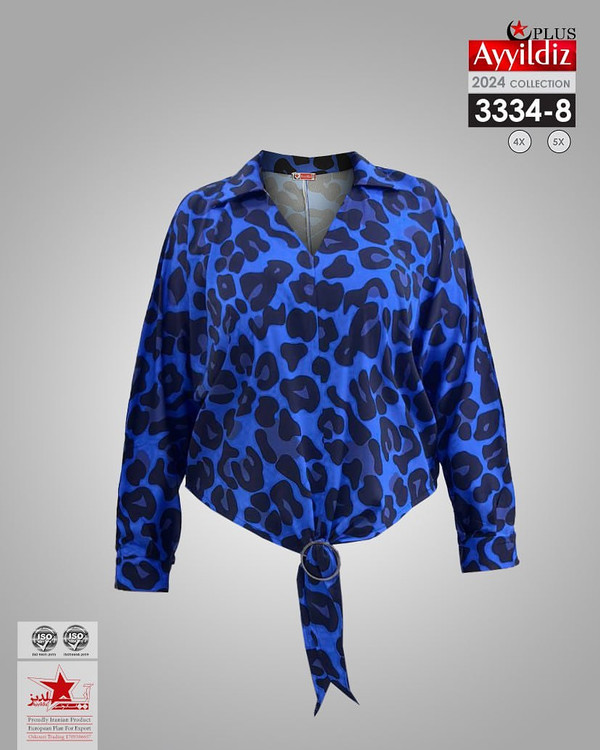 شومیز مجلسی زنانه سایز بزرگ کد 3334/3