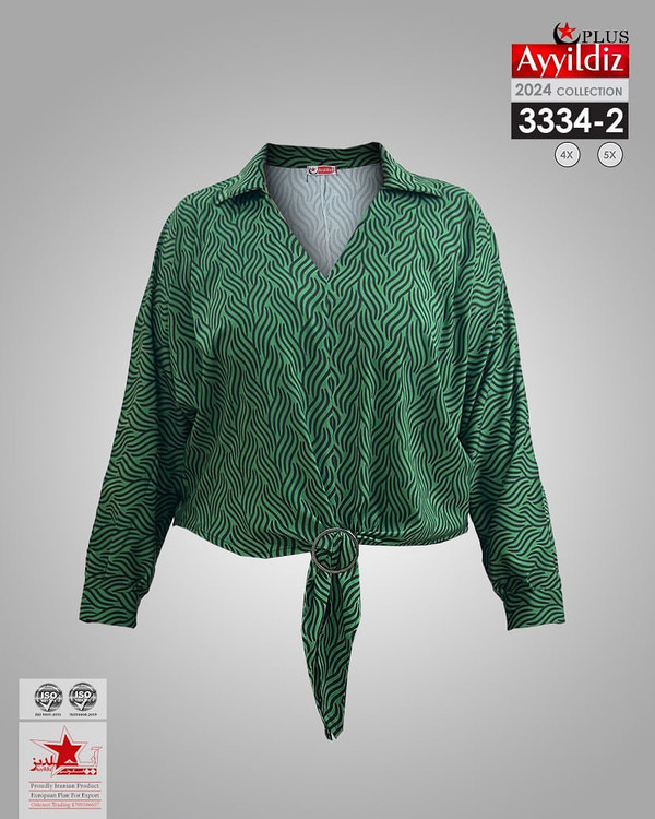 شومیز مجلسی زنانه سایز بزرگ کد 3334/3