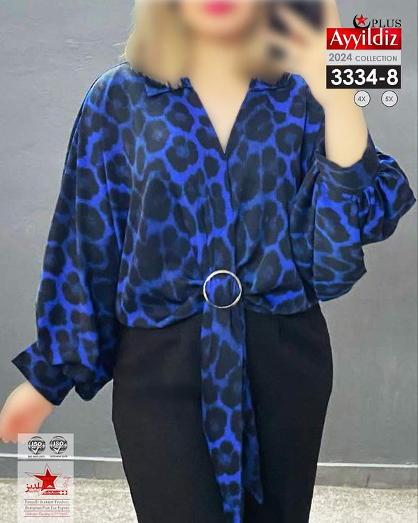 شومیز مجلسی زنانه سایز بزرگ کد 3334/3