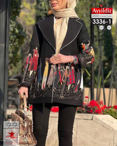 کت مجلسی زنانه سایز بزرگ کد 3336