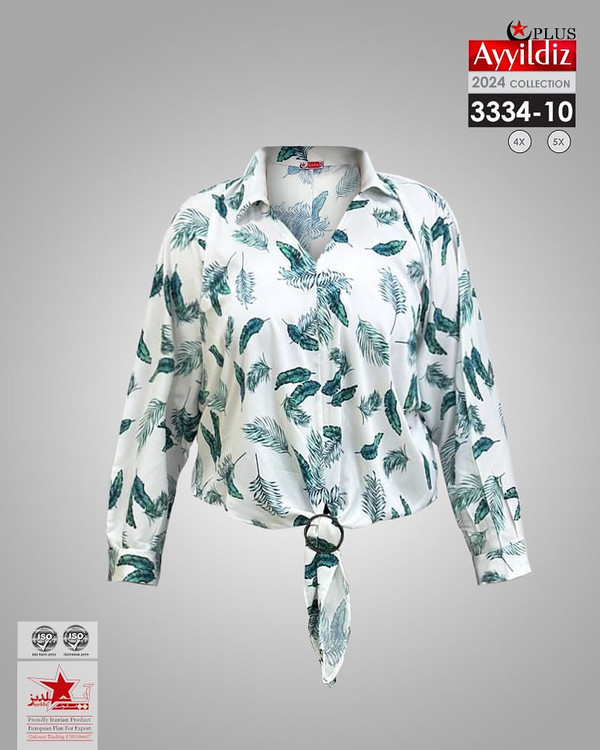 شومیز مجلسی زنانه سایز بزرگ کد 9_3334