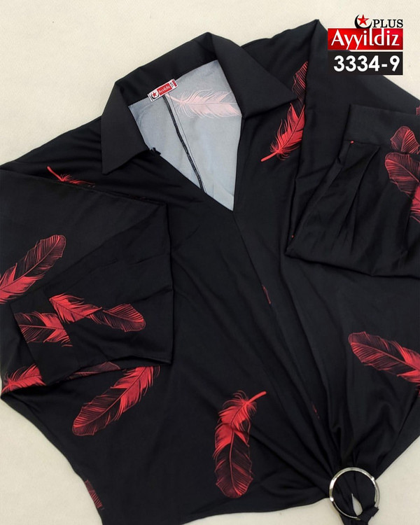 شومیز مجلسی زنانه سایز بزرگ کد 9_3334