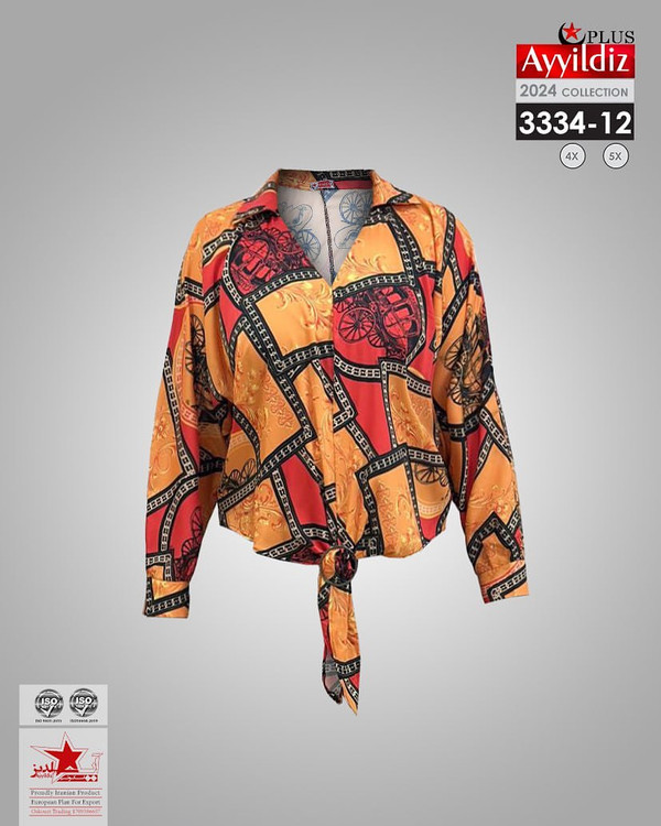 شومیز مجلسی زنانه سایز بزرگ کد8_3334