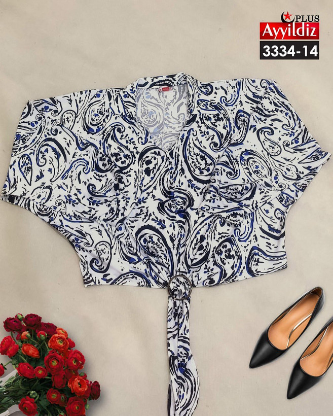 شومیز مجلسی زنانه سایز بزرگ کد8_3334