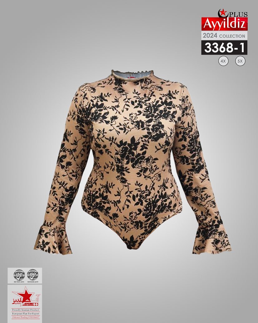 بادی نخی زنانه سایز بزرگ کد 3368