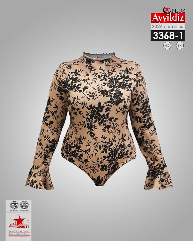 بادی نخی زنانه سایز بزرگ کد 3368