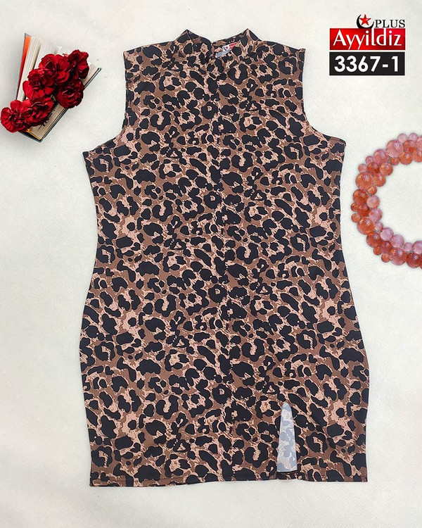 تونیک مجلسی حلقه ای زنانه سایز بزرگ کد 3367