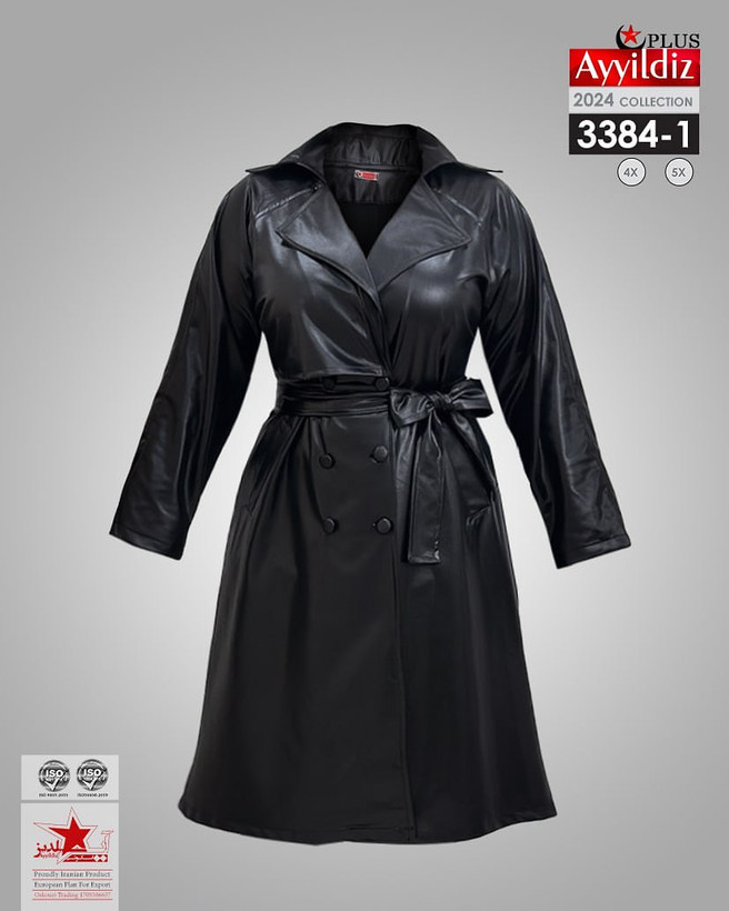 بارانی چرمی سایز بزرگ کد 3384