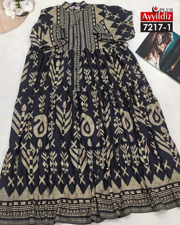 پیراهن مجلسی زنانه سایز بزرگ کد 7217