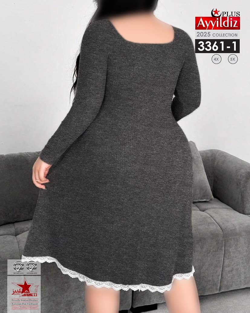 تونیک عروسکی زنانه سایز بزرگ کد 3361