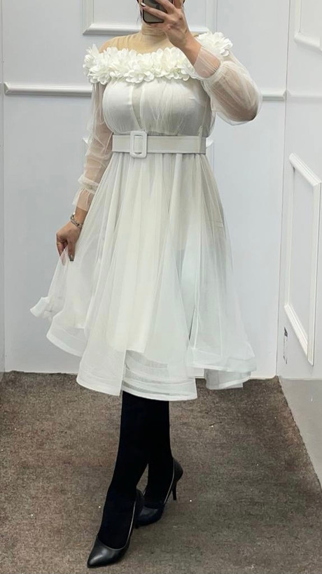 لباس دخترانه و شب میدی عروسکی مدل آماندا