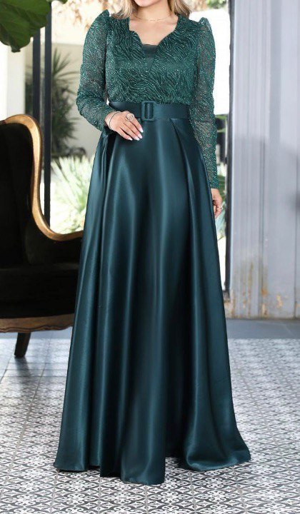 پیراهن مجلسی زنانه و شب ماکسی مدل دلوین