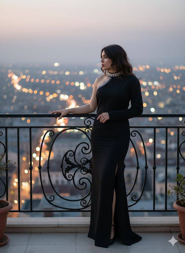 پیراهن مجلسی زنانه و شب ماکسی مدل رومینا