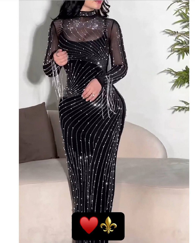 پیراهن مجلسی زنانه و شب ماکسی مدل نگین