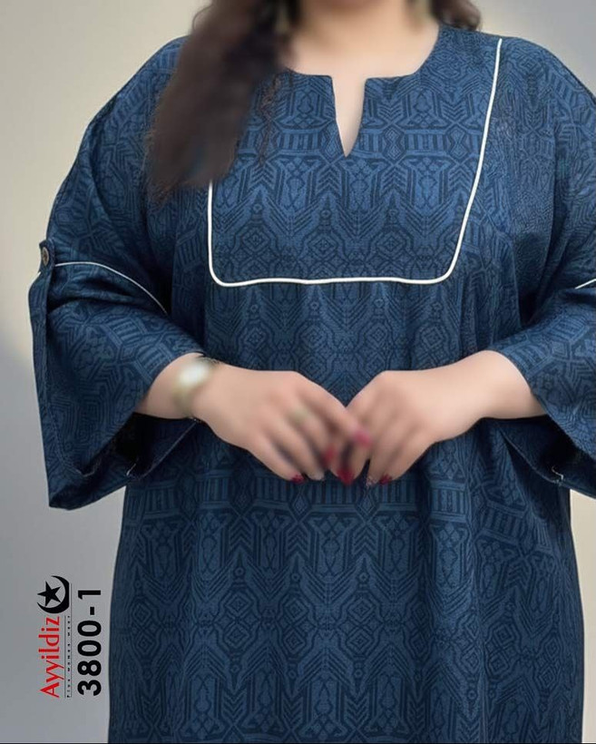 پیراهن/مانتو زنانه سایز بزرگ مدل ٣٨٠٠