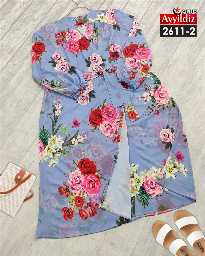 تونیک مجلسی دلبری زنانه سایز بزرگ کد 2611-1