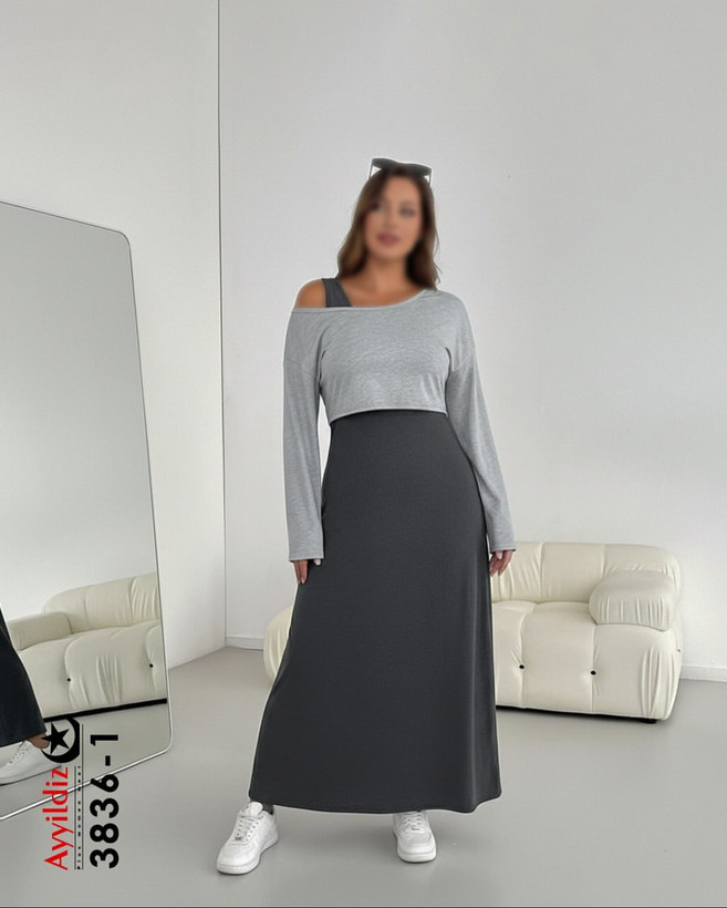 ست کراپ سارافون نخی بیگ سایز ٣٨٣۶