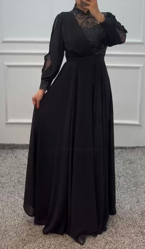 پیراهن زنانه مجلسی و شب ماکسی مدل پاریس