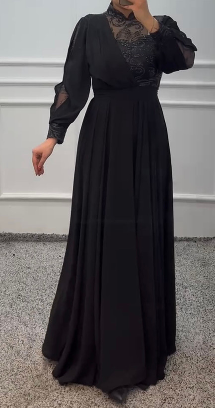 پیراهن زنانه مجلسی و شب ماکسی مدل پاریس