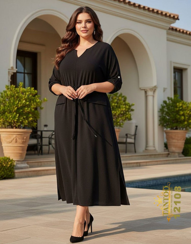 پیراهن مجلسی زنانه سایز بزرگ کد ۱۲۱۰۸