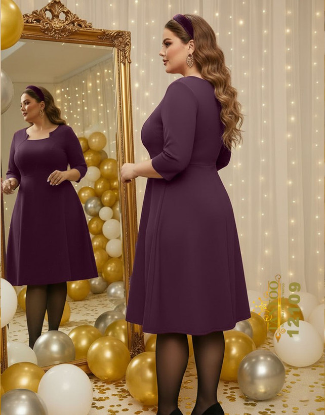 پیراهن مجلسی زنانه سایز بزرگ کد ۱۲۱۰۹