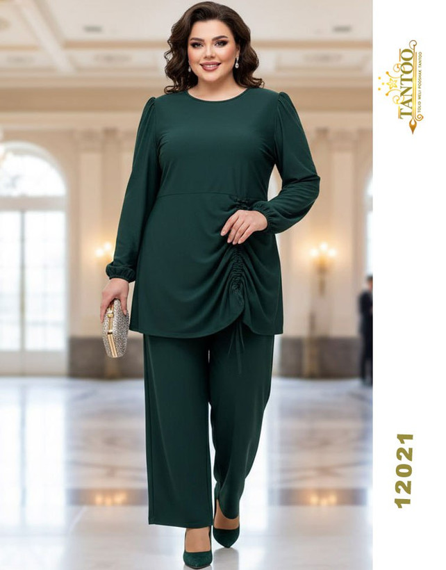 ست بلوز و شلوار زنانه مجلسی سایز بزرگ کد ۱۲۰۲۱