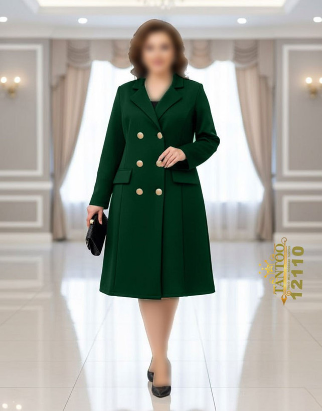 پیراهن مانتویی زنانه مجلسی سایز بزرگ کد ۱۲۱۱۰