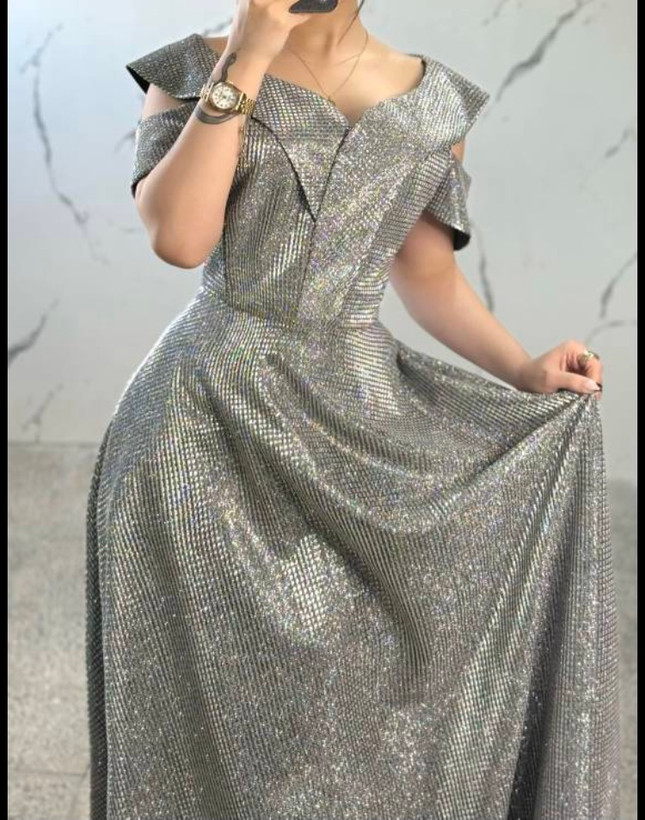 پیراهن مجلسی زنانه و شب ماکسی روژین ٣