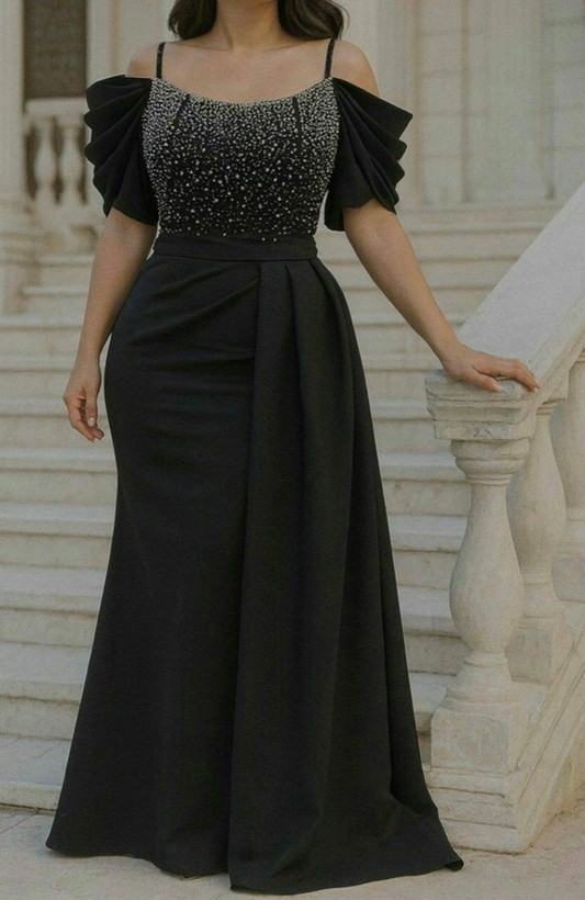 پیراهن مجلسی زنانه و شب ماکسی مدل صدف۲