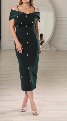 پیراهن زنانه مجلسی و شب ماکسی مدل آنیل٢